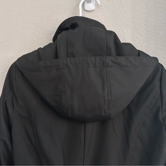 Calvin Klein Petite trench coat hooded double breasted skirted raincoat - Picture 8 of 16